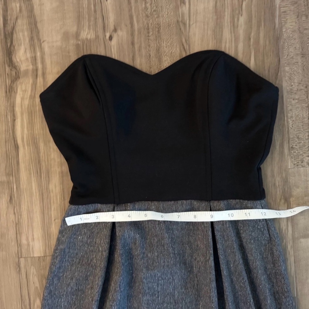 GUESS Sweetheart Strapless Dress M Black/Gray Sparkle Back Zipper Cocktail Dress - Picture 14 of 14
